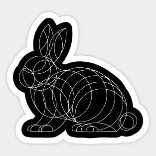 Geo Bunny Sticker